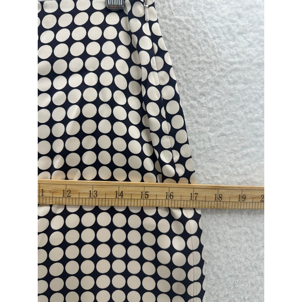 Banana Republic 100% Silk‎ Polka Dot Skirt Knee Length Lined Career - Picture 5 of 11